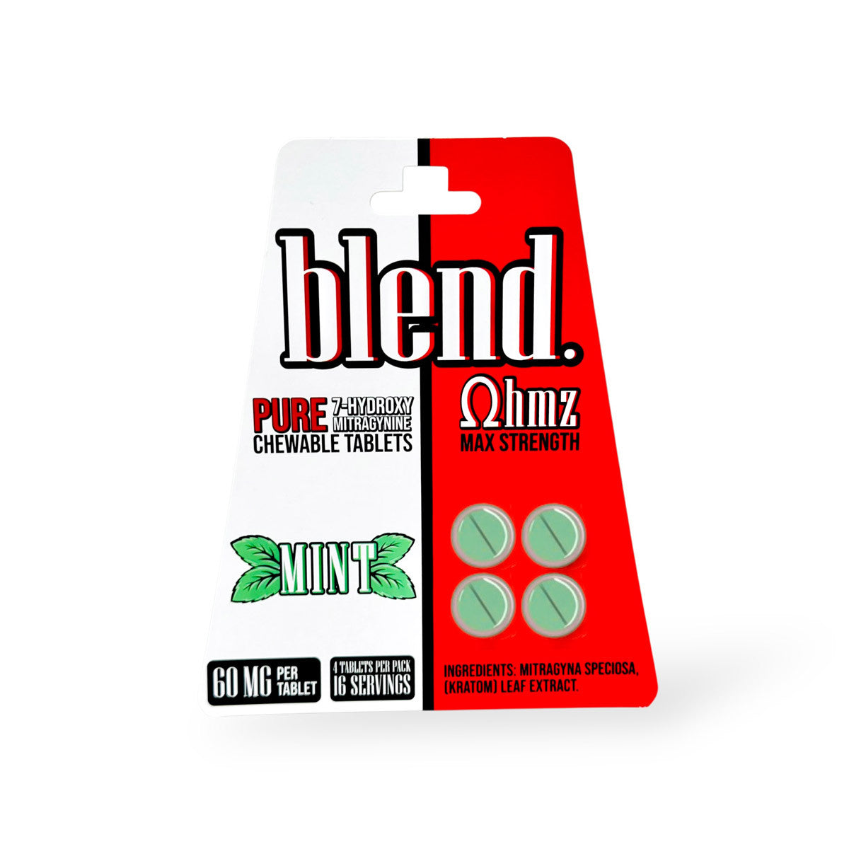 BLEND PURE 7 HYDROXY MINT 60MG 4CT