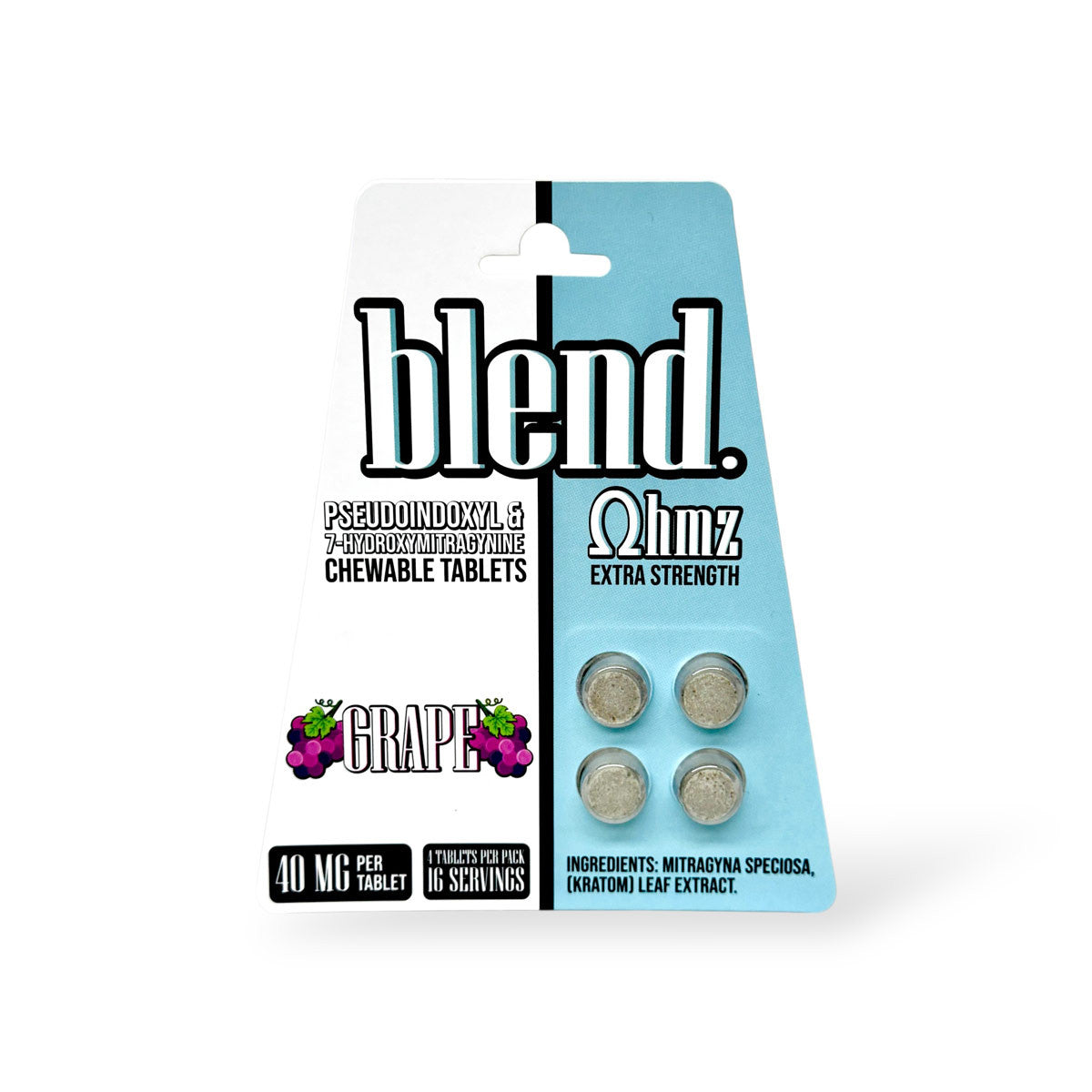 BLND PSELICOINDOXYL 7 HYDROXY GRAPE 40MG 4CT
