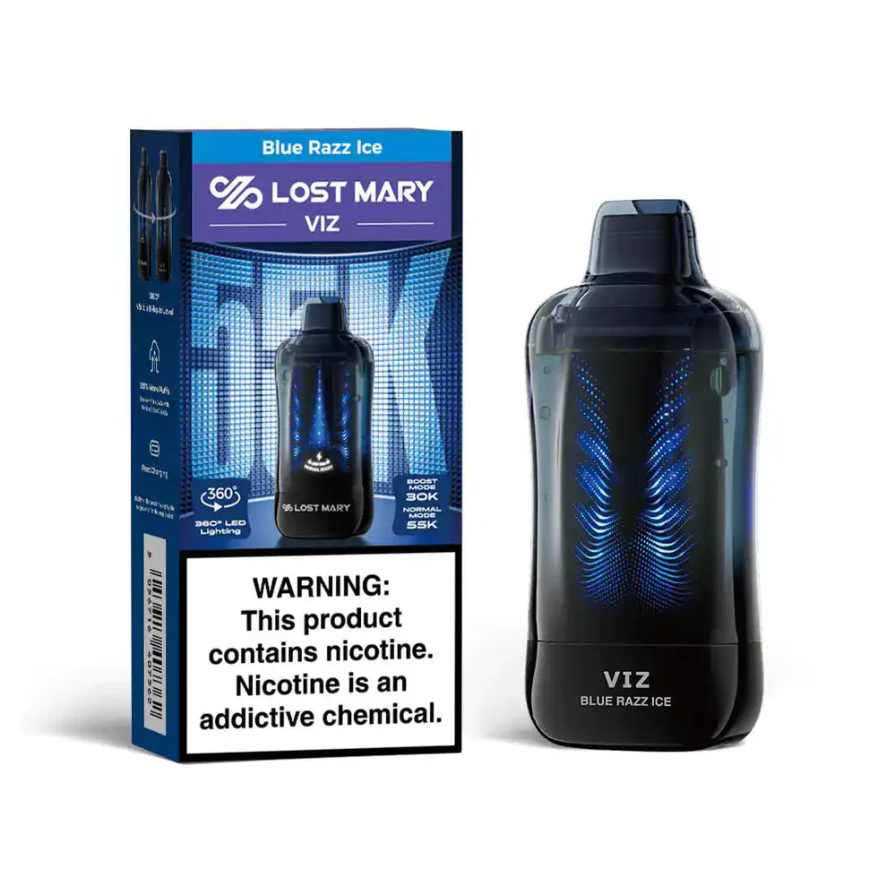 LOST MARY VIZ BLUE RAZZ ICE 55K