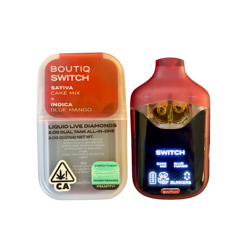 BOUTIQ SWITCH CAKE MIX BLUE MANGO SAT IND 2G|810154386215|Pack Of|10