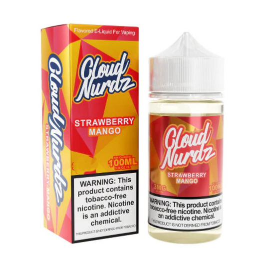 CLOUD NURDZ TFN ELIQUID 100ML ICED STRAWBERRY MANGO 6MG