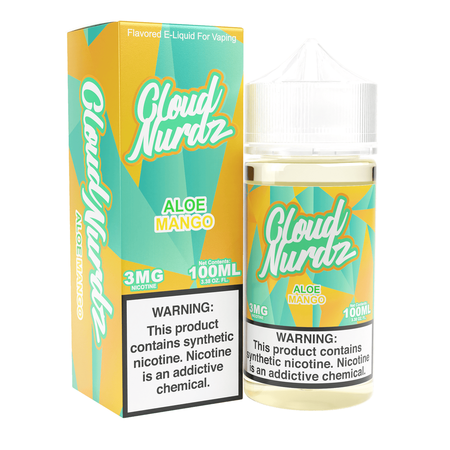 CLOUD NURDZ TFN E LIQUID 100ML ICED ALOE MANGO 3MG