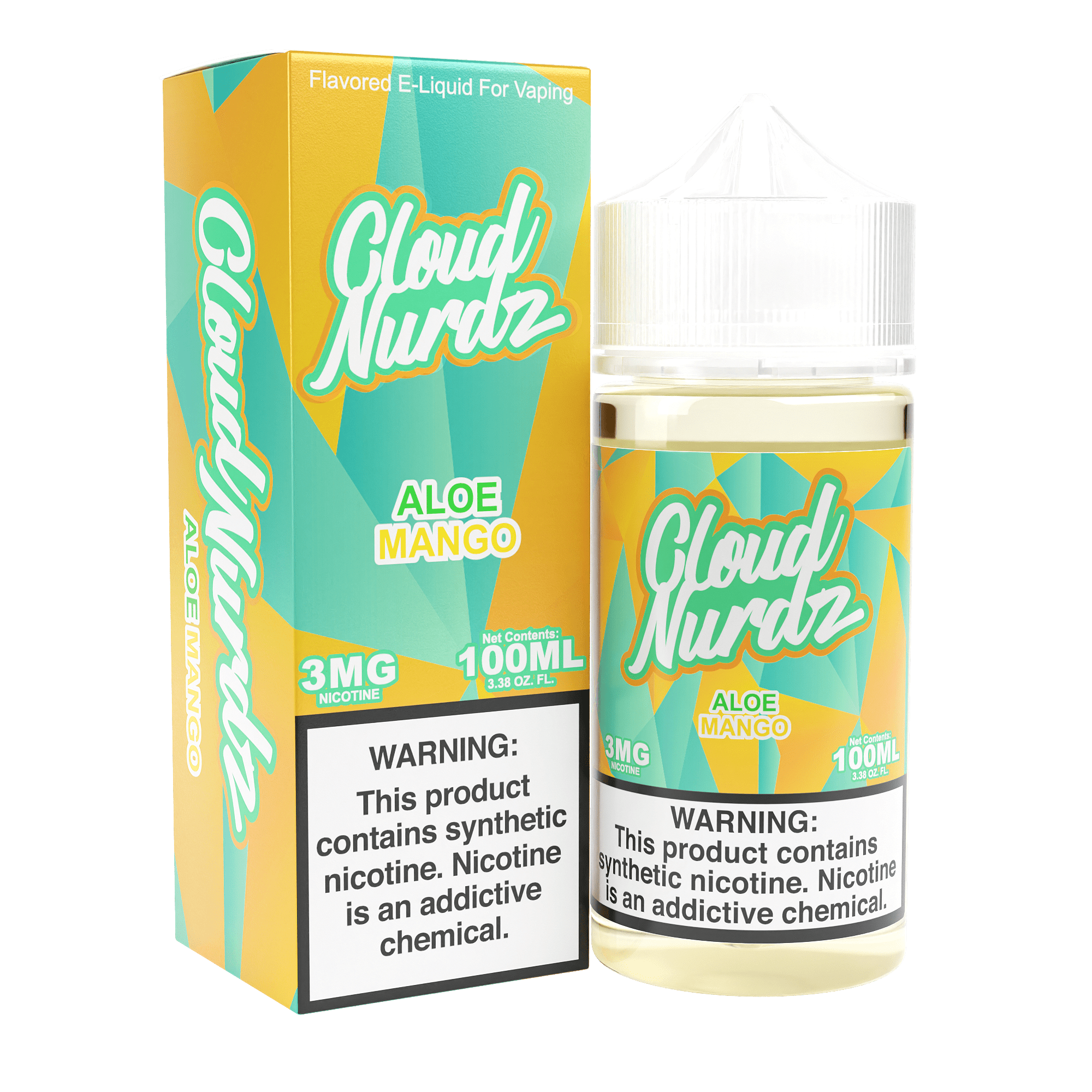 CLOUD NURDZ TFN E LIQUID 100ML ICED ALOE MANGO 3MG