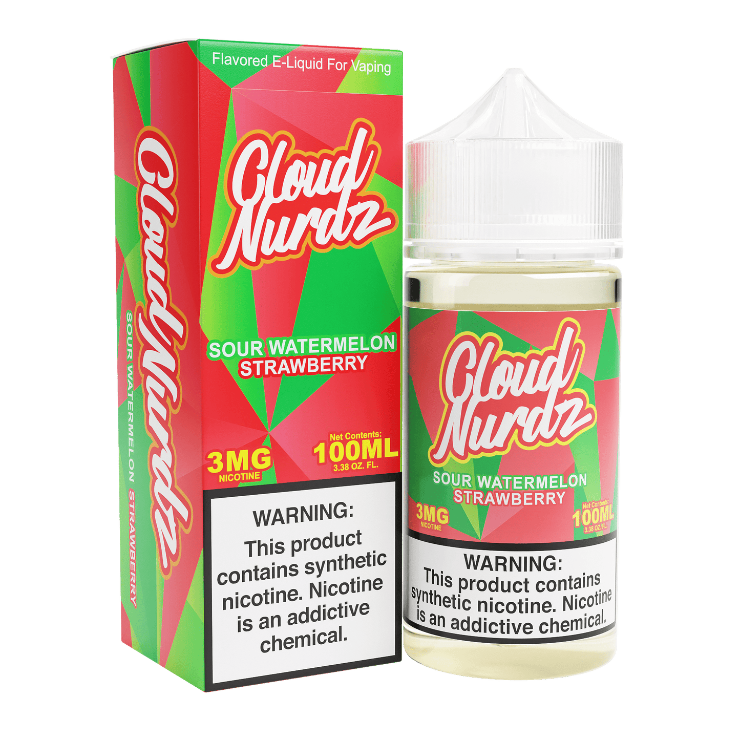 CLOUD NURDZ SOUR WTRMLN STWBRY 30ML 50MG