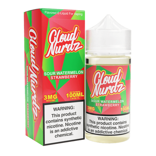 CLOUD NURDZ SOUR WTRMLN STWBRY 30ML 50MG