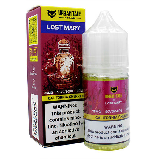 LOST MARY URBAN TALE E-LIQUID CALIFRNIA CHERRY 35MG 30ML
