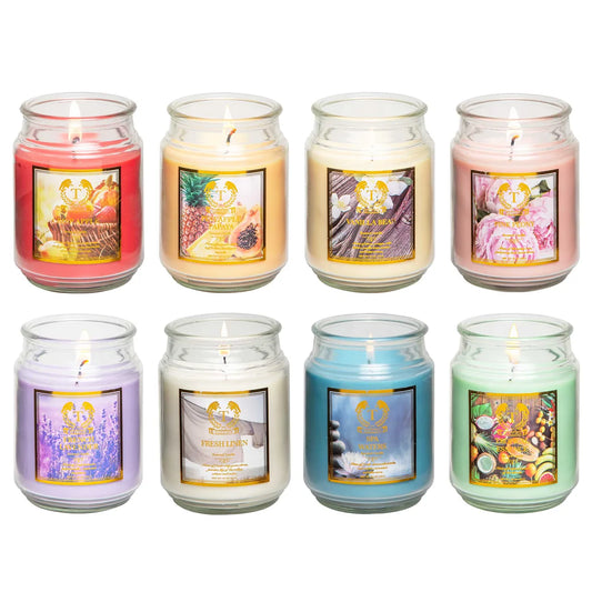 SCENTED ASSORTED CANDLES 8OZ