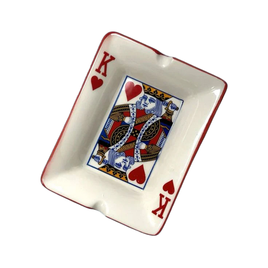 ASHTRAY PLAYING CARD 1CT