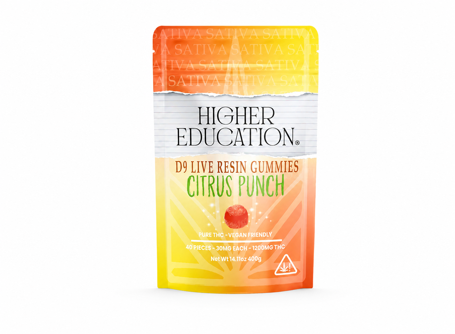 HIGHER EDUCATION D9 LR THC GUMY CITRUS PUNCH 30MG