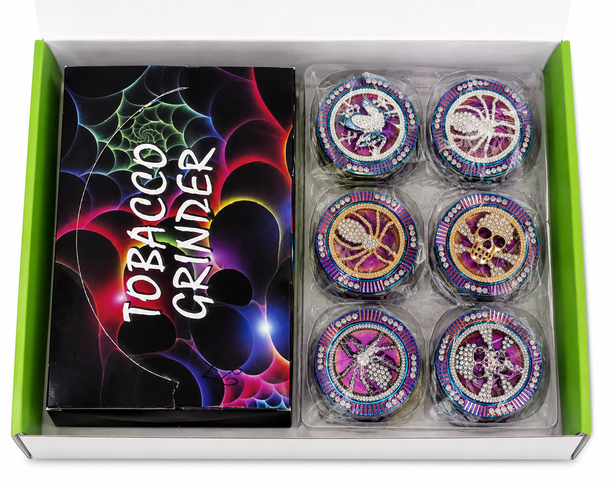 TOBACCO LUCKY GRINDER GR 158-52RB 6CT