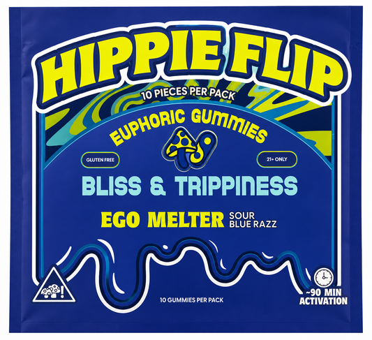 HIPPIE FLIP GUMMY EGO MELTER + SOUR BLUE RAZ 6GM