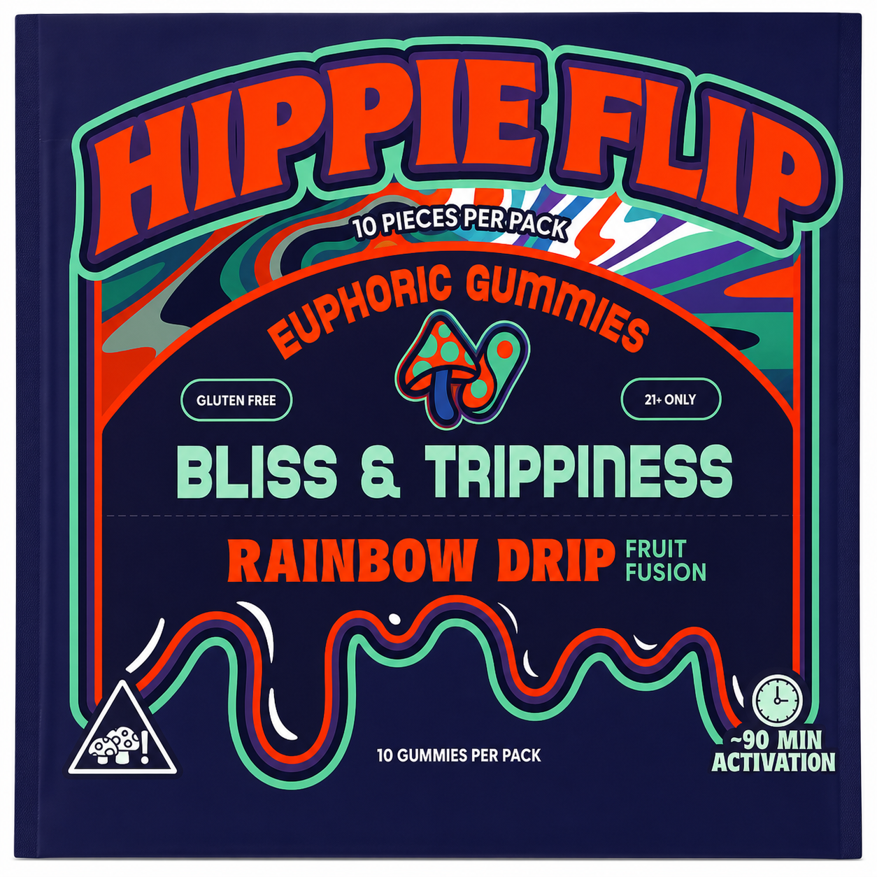 HIPPIE FLIP GUMMY RAINBOW DRIP + FRUIT FUSION
