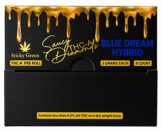 STICKY GREEN THCA DIAMONDS PROLL BLUE DREAM HYBD 2GM