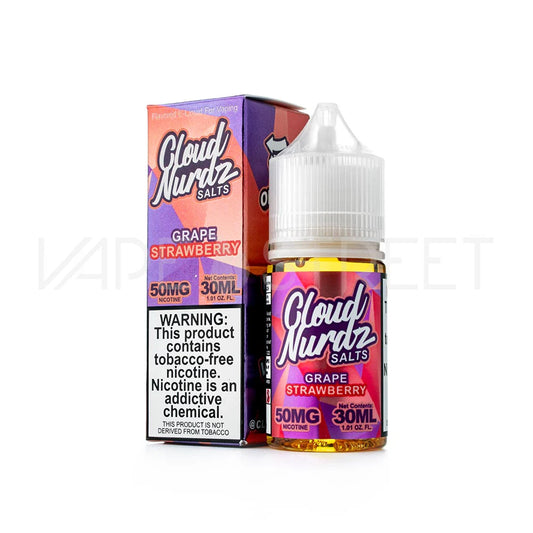 CLOUD NURDZ|GRAPE STWBRY 30ML 50MG|765066188641|Pack Of 1