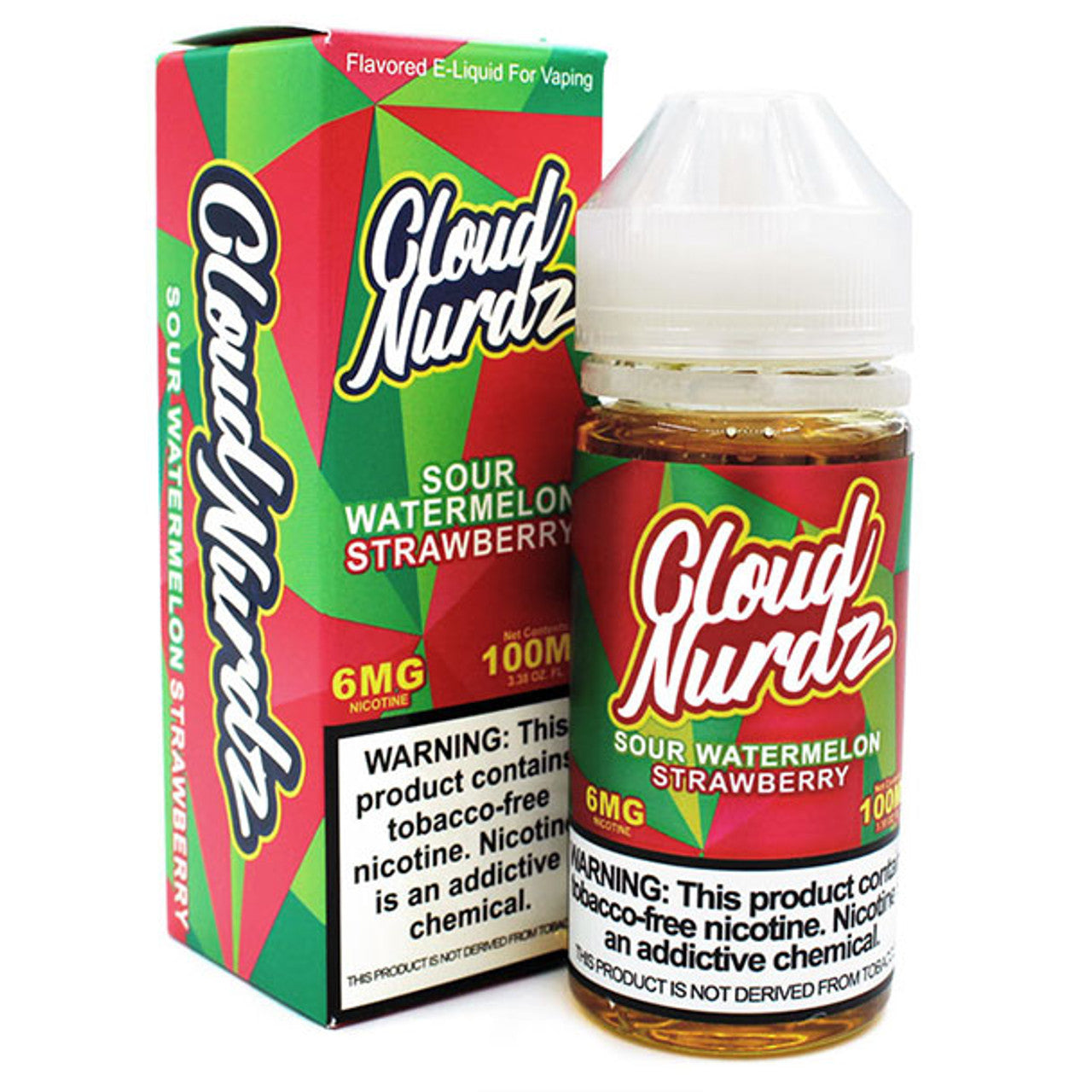 CLOUD NURDZ SOUR WTRMLN STRWBRY 6MG 100ML