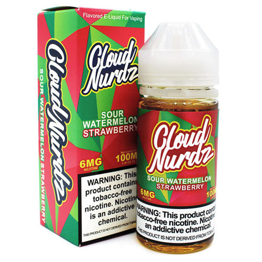 CLOUD NURDZ SOUR WTRMLN STRWBRY 6MG 100ML