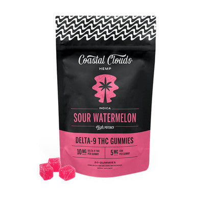 COASTAL CLOUDS GUMY SOUR WATERMELON INDICA 10MG