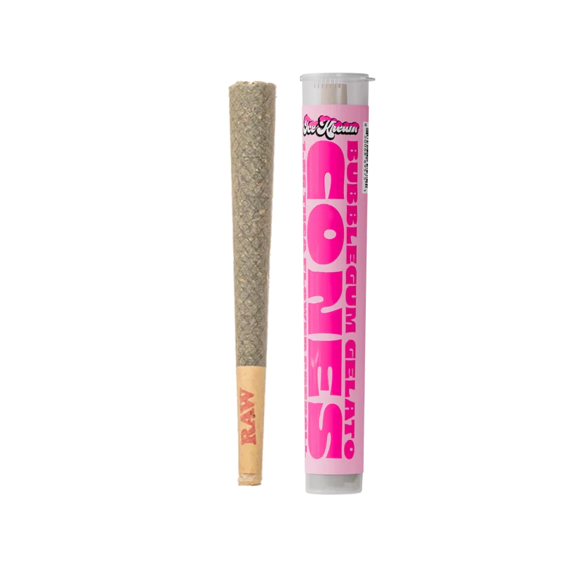ICE KREAM CONES THCA FLOWER PROLL BUBBLEGUM GELATO 1.5GM