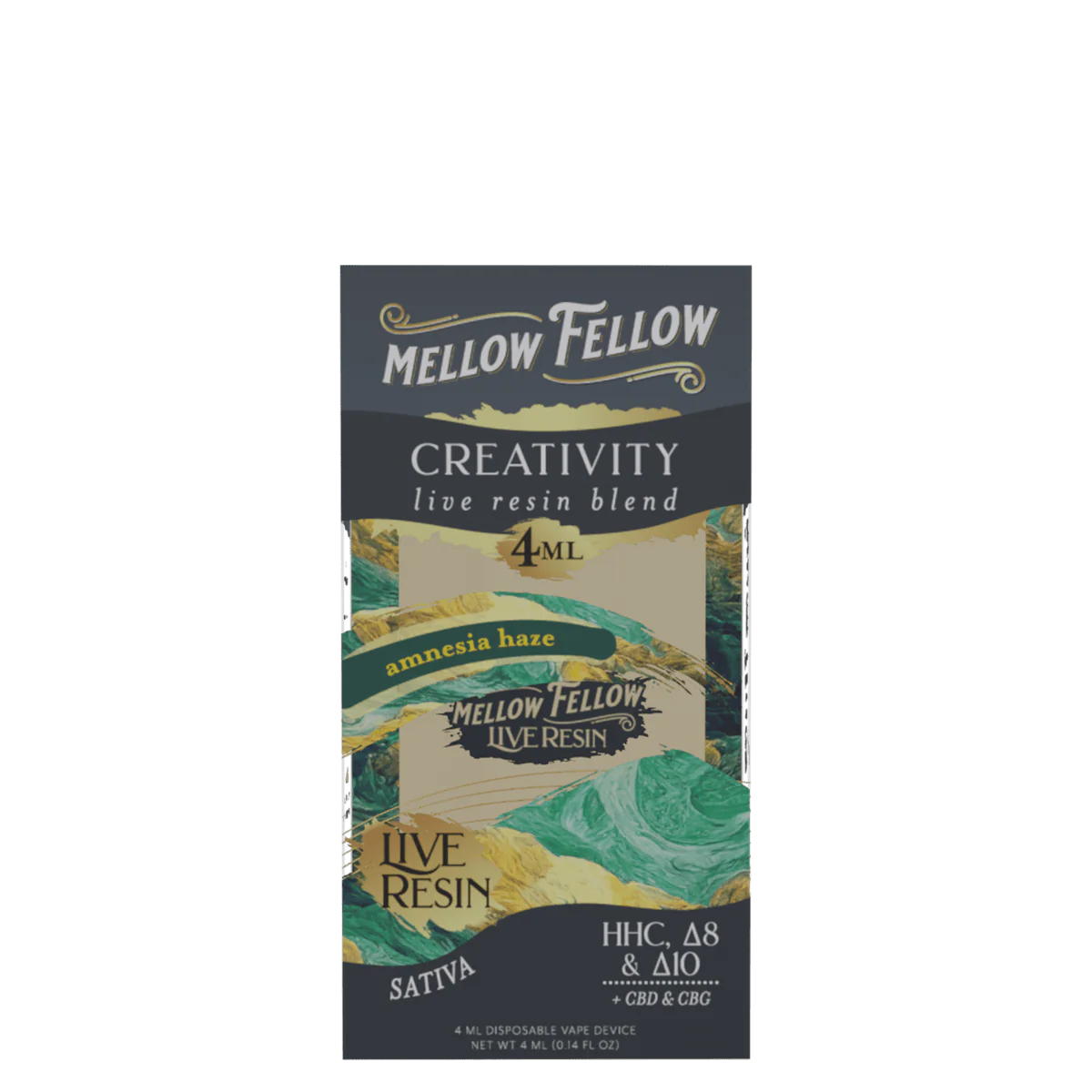 MELLOW FELLOW LR AMNESIA HAZE SATIVA 4ML