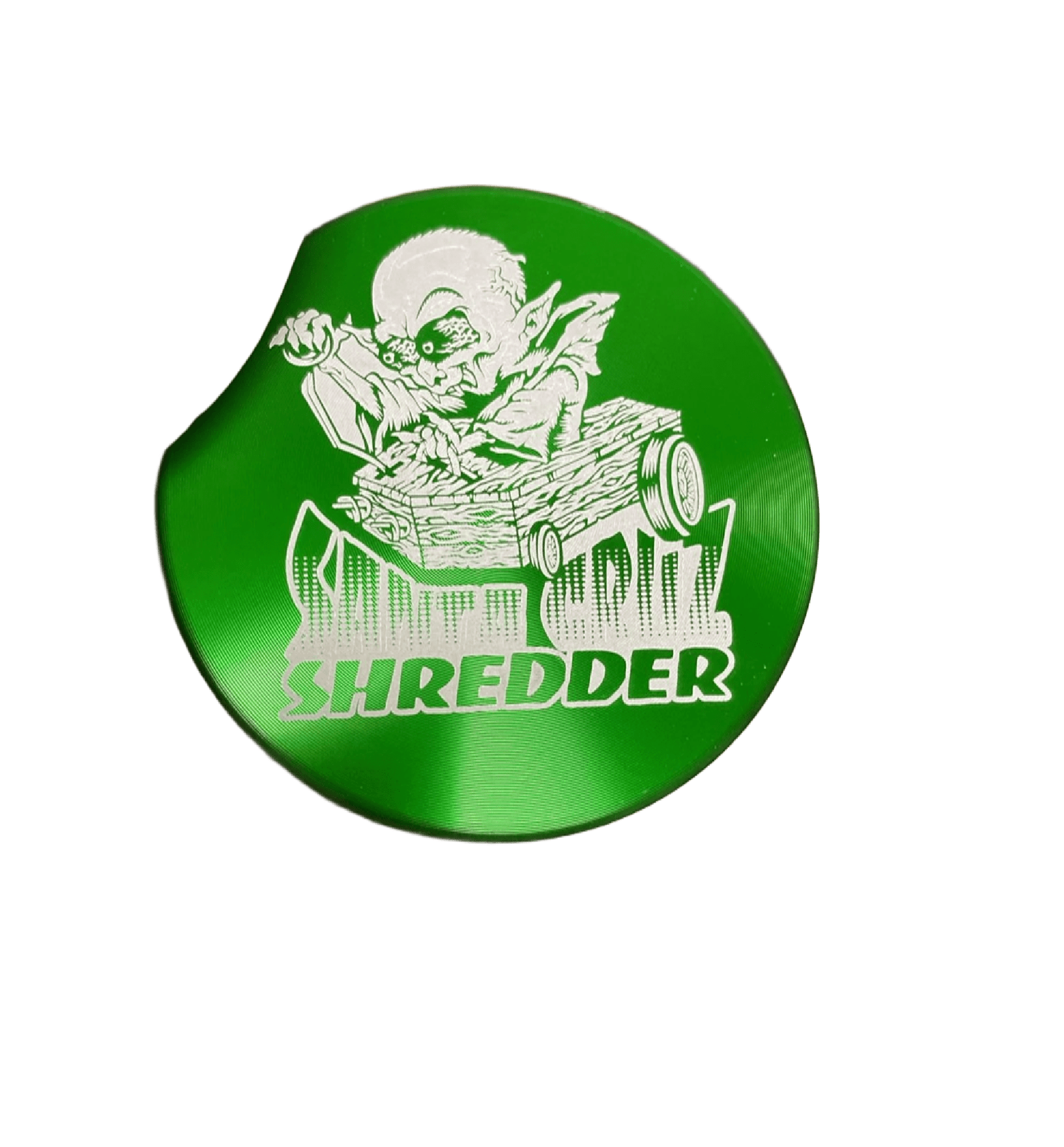 GRINDER LARGE SHREDDER SHOCKER SKULL,NOSERVATO, BORN TO SHRED 1CT