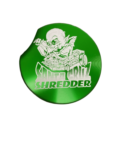 GRINDER LARGE SHREDDER SHOCKER SKULL,NOSERVATO, BORN TO SHRED 1CT