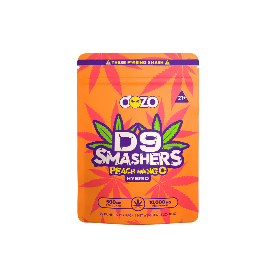 DOZO TRIP D9 GUMY 20CT PEACH MANGO HYBRID 10000MG