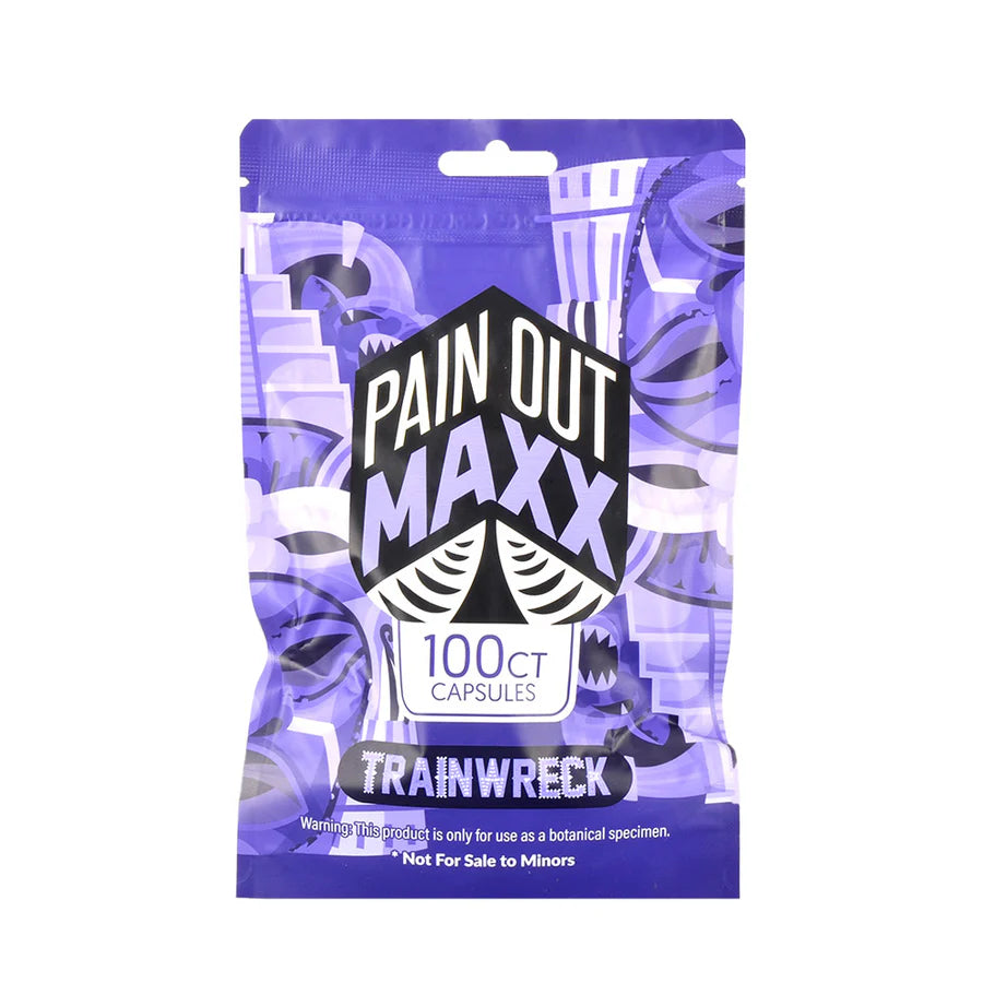 PAIN OUT MAXX KRATOM CAPSULE trainwreck 40CT