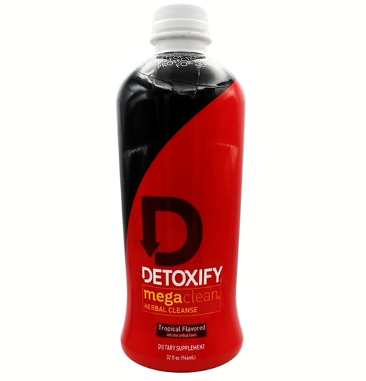 DETOXIFY MEGA CLEAN BLACK TROPICAL FLAVOR 32OZ
