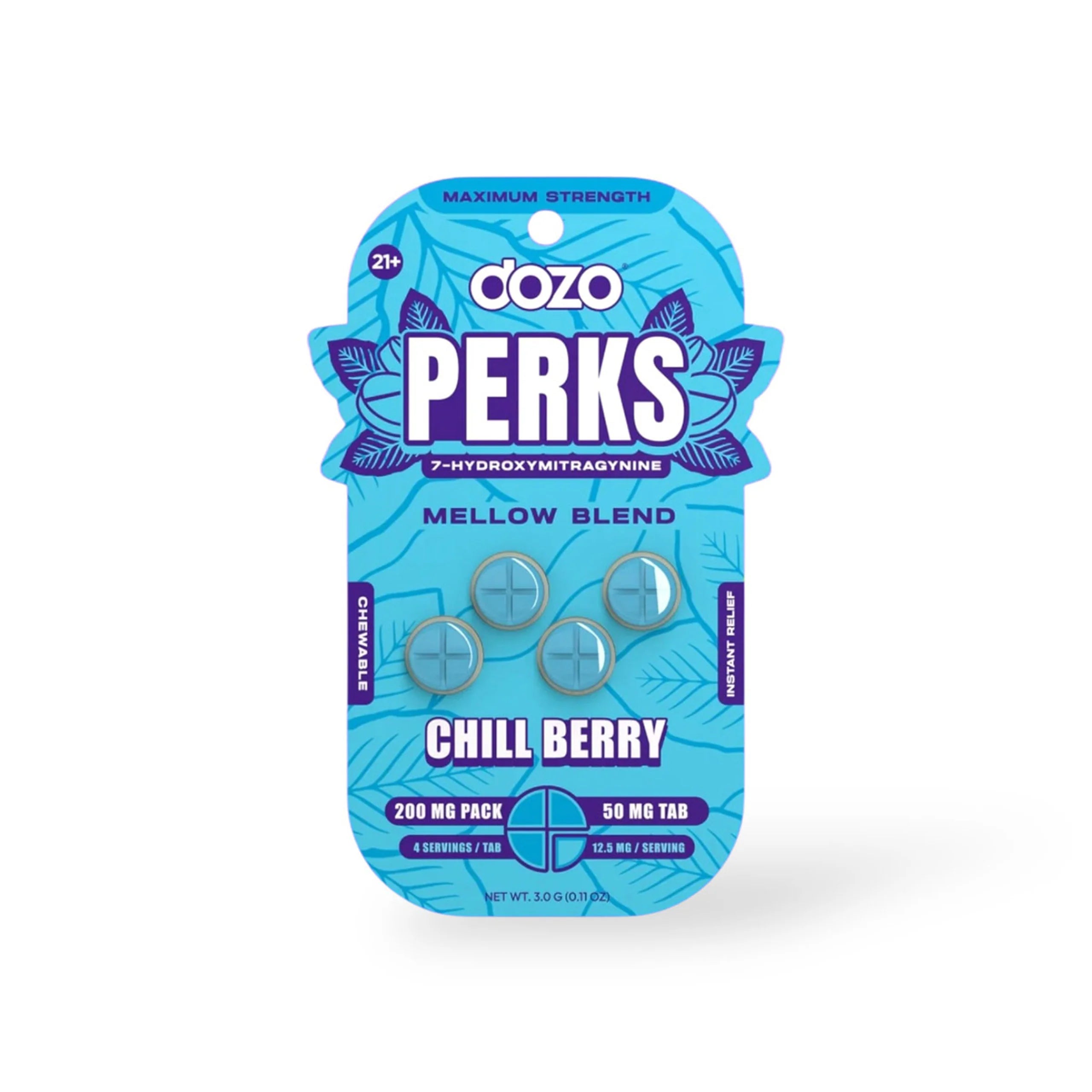 DOZO 7 HYDROXY CHILL BERRY MELLOW BLEND 4CT 200MG