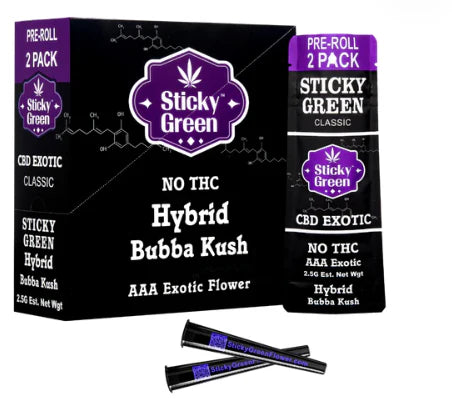 STICKY GREEN CBD EXOTIC PRE ROLL LIFTER 2CT