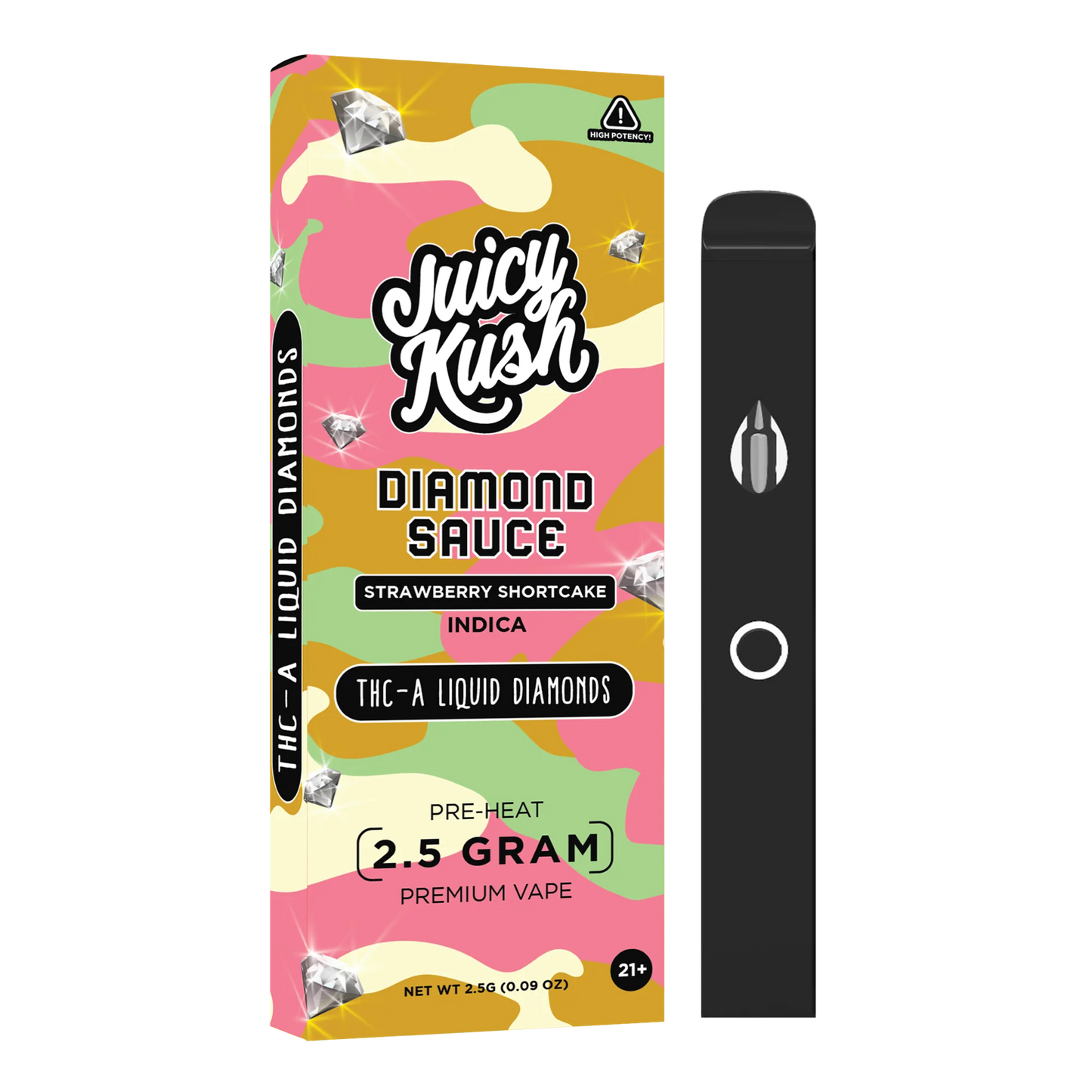JUICY KUSH STRAWBERRY SHORTCAKE INDICA 2.5G|850021044602|Pack Of|1