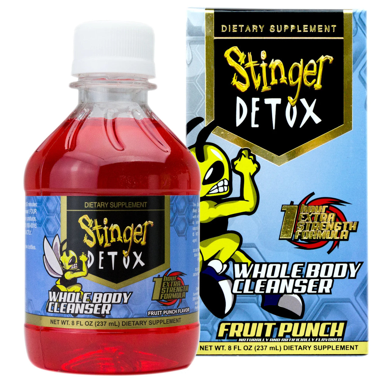 STINGER DETOX 1 HOUR EXTRA FRUIT PUNCH 8OZ