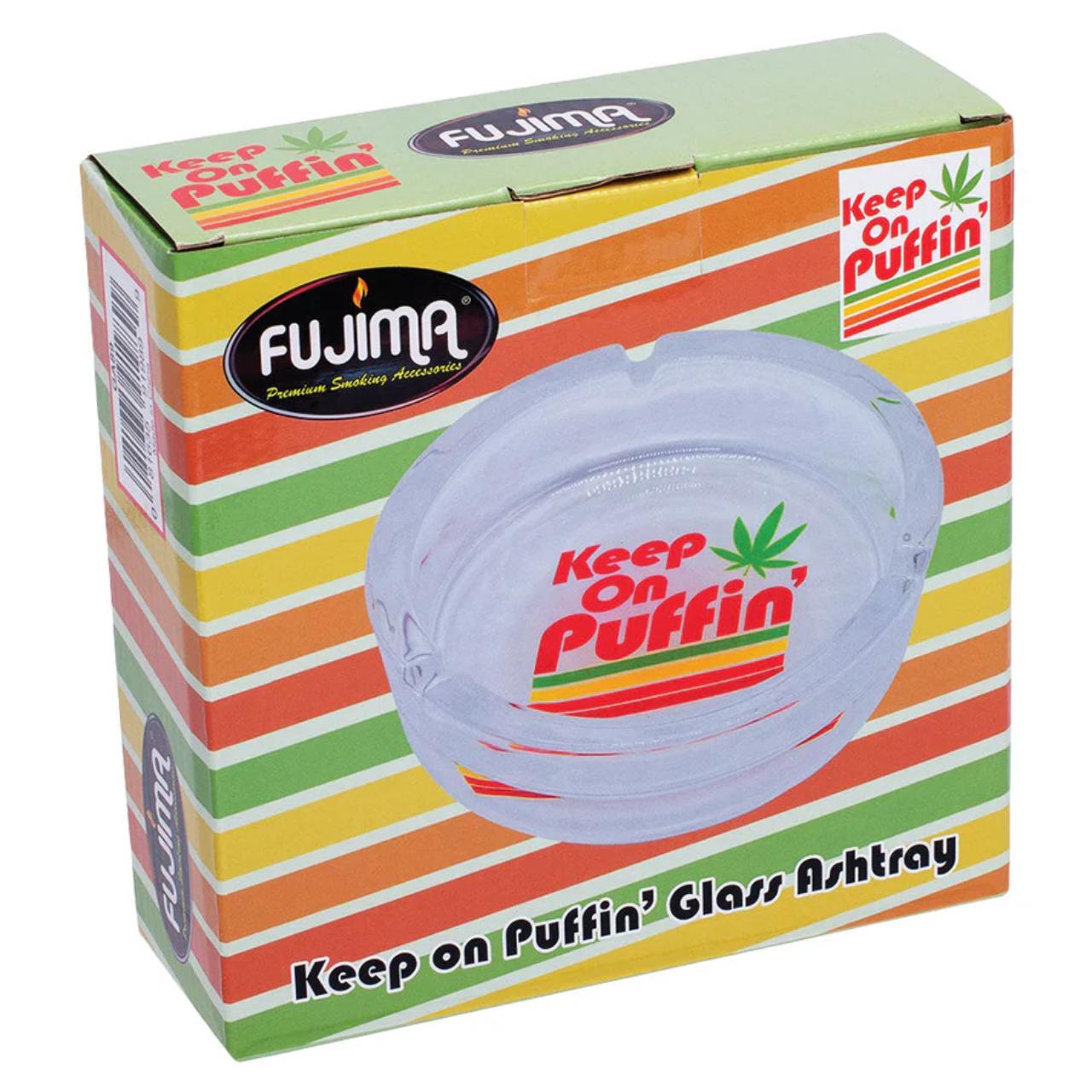 GLASS FUJIMA PUFFIN ASHTRAY GA89 1CT