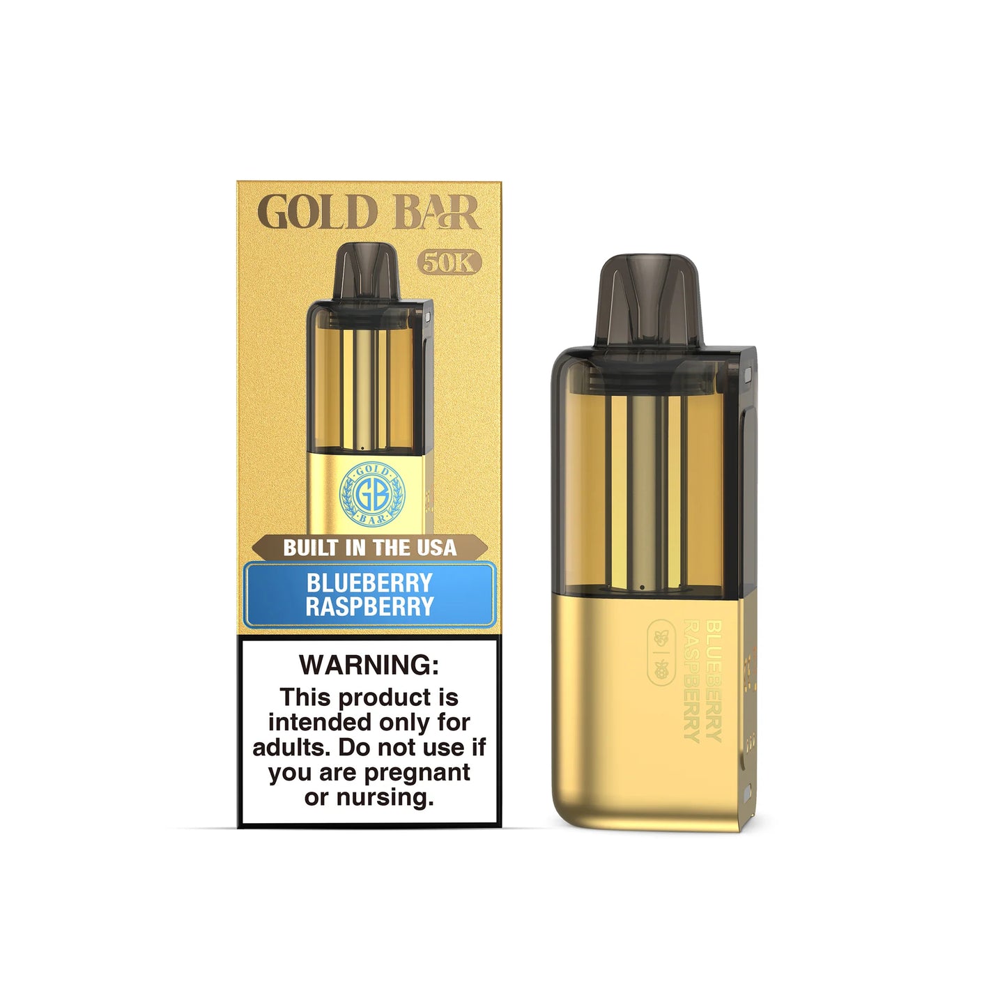 GOLD BAR MAX POD BLUEBERRY RASPBERRY 50K