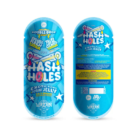 WAZABI DOUBLE DROP HASH HOLE PKL BALL PUNCH TROPICANA COOKIES 2GM