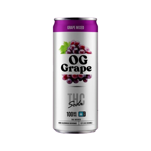 STICKY GREEN THC GRAPE OG MIXED SODA 100MG