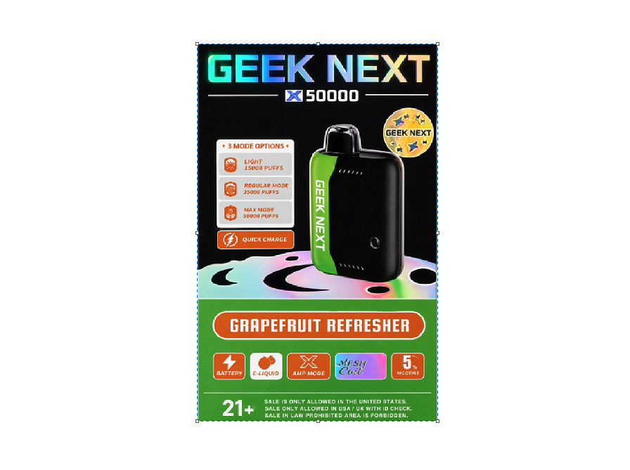 GEEK NEXT X50000 GRAPEFRUIT REFRESHNER 50K