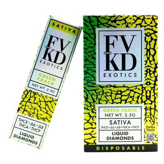 FVKD EXOTICS THCA ROSIN GREEN CRAKE 3.5GM|783970980304|Pack Of|6