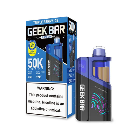 GEEK BAR CLIO PLATINUM KIT TRIPLE BERRY ICE 50K