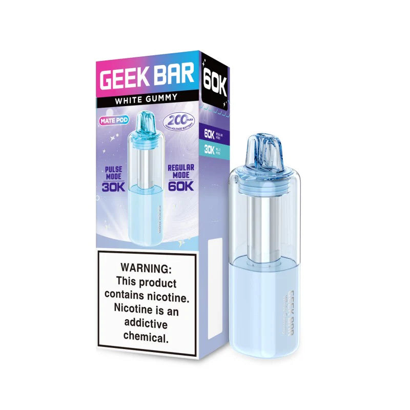 GEEK BAR MATE POD WHITE GUMMY 60K