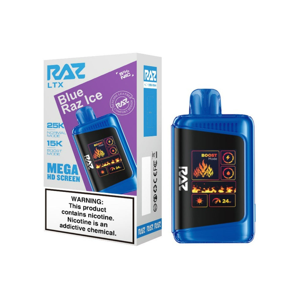 RAZ LTX 25K |BLUE RAZ ICE 25K |6978269660591|PKOF 5