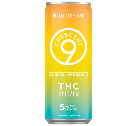 CRESCENT D9 THC SELTZER GINGER LEMONADE