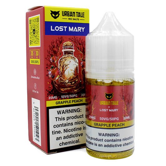LOST MARY URBAN TALE E-LIQUID GRAPPLE PEACH 50MG 30ML
