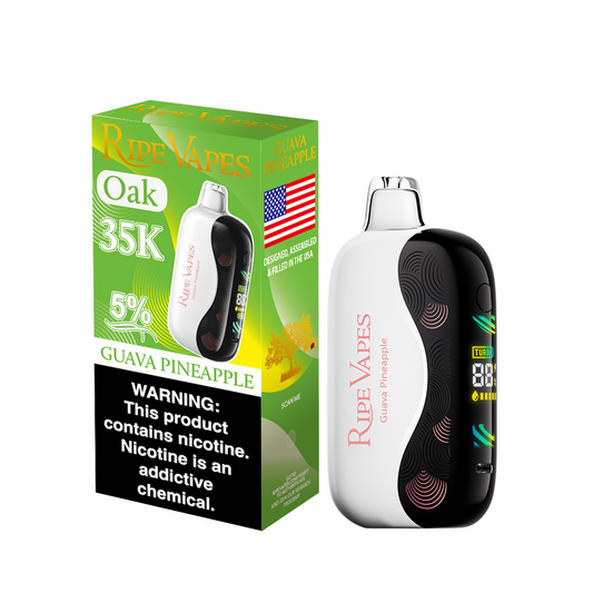 RIPE VAPES OAK 35K|RIPE VAPES OAK GUAVA PINEAPPLE 35K|735380482176|Pack of 5