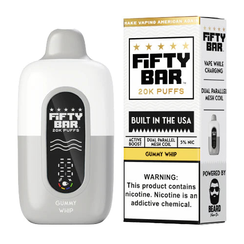 FIFTY BAR FRUITIA GUMMY WHIP 20K|850058810218|Pack Of|5