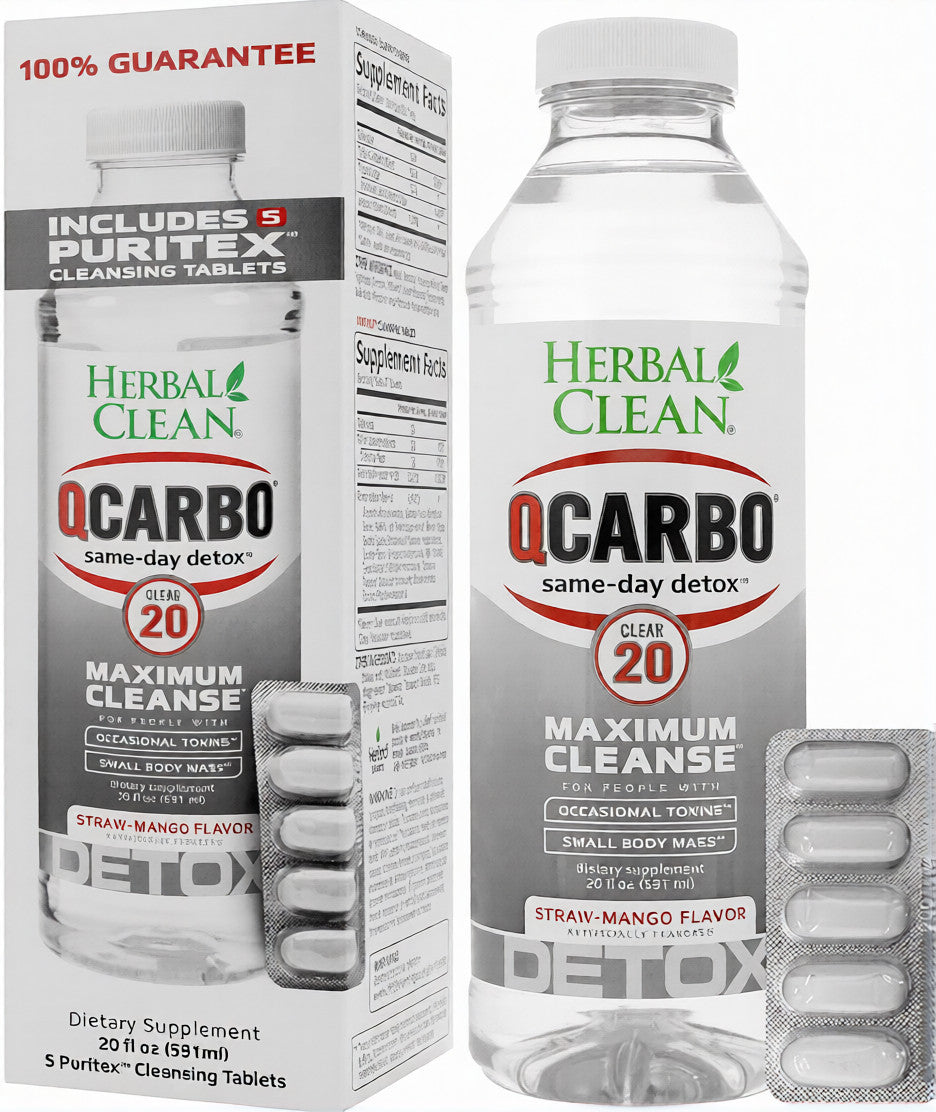 HERBAL QCARBO 20 CLEAR STRAWBERRY MANGO 20OZ