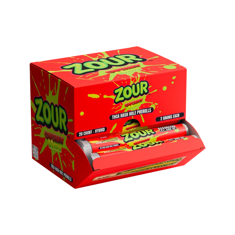 ZOUR STASH THCA HASH HOLES PROLL CHERRY LIME 2GM