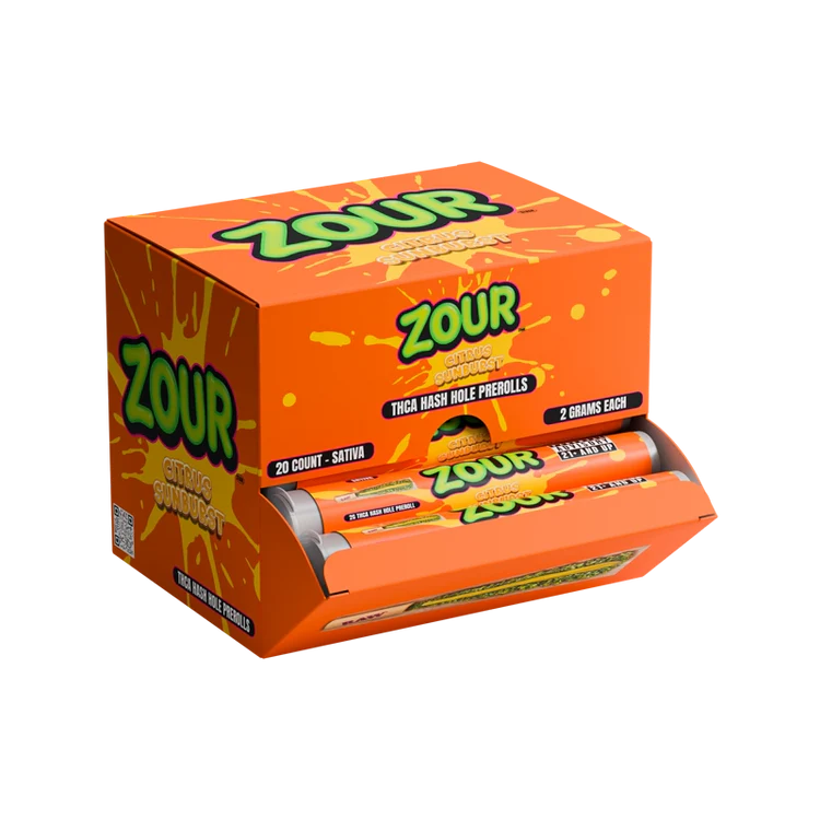 ZOUR STASH THCA HASH HOLES PROLL CITRUS SUNBURST 2GM