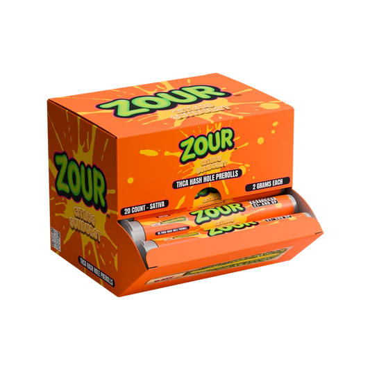 ZOUR STASH THCA HASH HOLES PROLL CITRUS SUNBURST 2GM