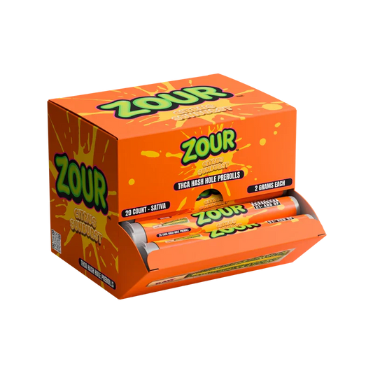 ZOUR STASH THCA HASH HOLES PROLL CITRUS SUNBURST STV 2GM